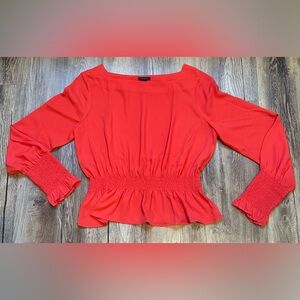 Ann Taylor Orange Blouse